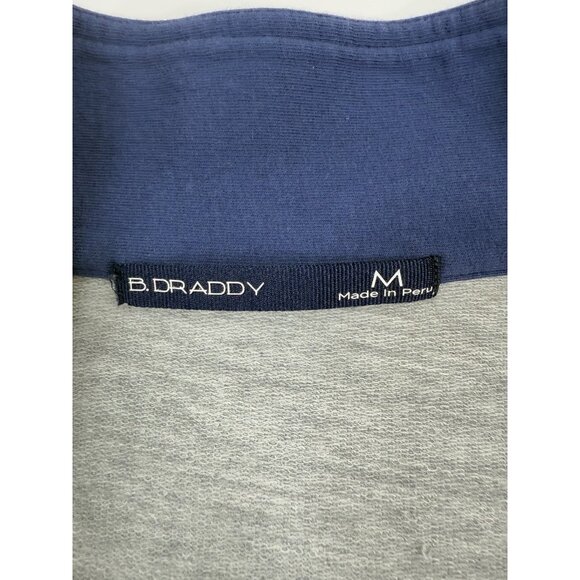 B Draddy Mens 1/4 Zip Pullover Performance Harding Park Golf Gray Sz Medium - Picture 8 of 16